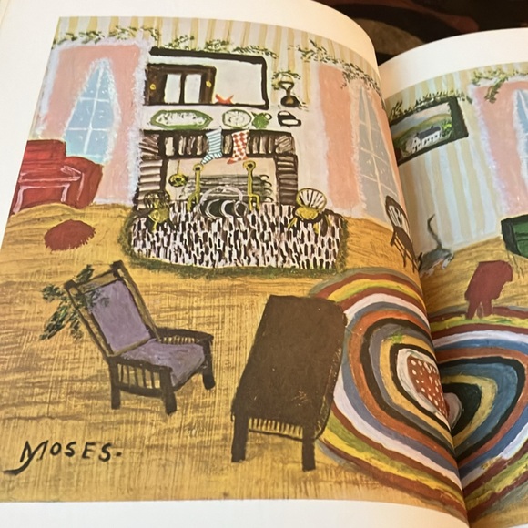 Vintage 1961THE NIGHT BEFORE CHRISTMAS ILLUSTRATED BY GRANDMA MOSES HARDCOVER - Picture 17 of 17